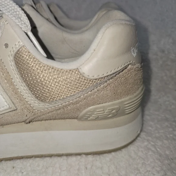 New Balance Womens 574 Stacked Platform Driftwood WL574ZSM - Picture 2 of 15